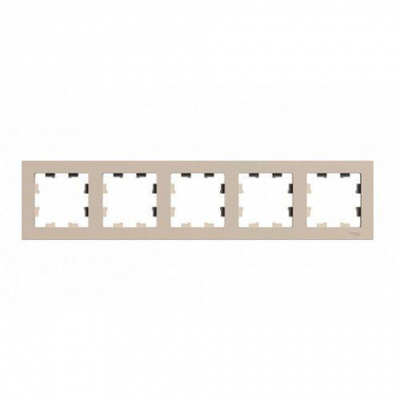 Рамка 5-постовая Schneider Electric AtlasDesign песочный ATN001205