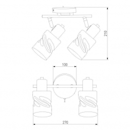 Спот Eurosvet Ansa 20120/2 хром