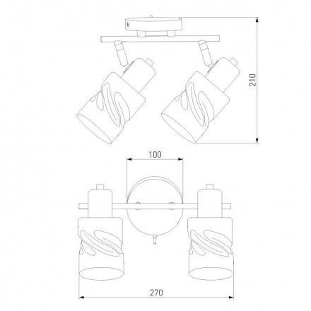 Спот Eurosvet Ansa 20120/2 хром