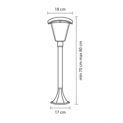 Уличный светодиодный светильник Lightstar Lampione 375770