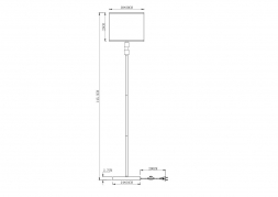 Торшер Arte Lamp North A5896PN-1PB