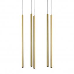 L5T747343 Люстра TUBO LED 25W 1600LM 25G ЗОЛОТО 4000K