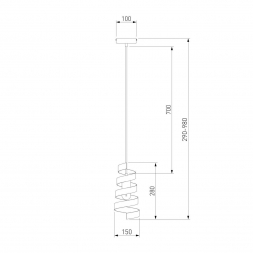 Подвесной светильник Eurosvet 50058/1 черный