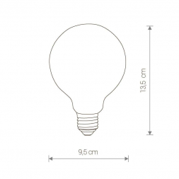Лампа светодиодная E27 8W 3000K матовая 9177