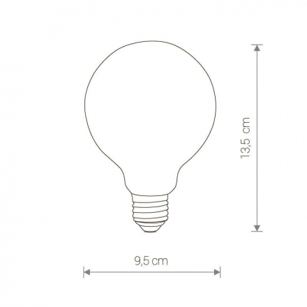 Лампа светодиодная E27 8W 3000K матовая 9177
