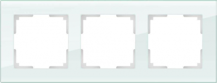 Рамка Werkel Favorit на 3 поста натуральное стекло WL01-Frame-03 4690389060182