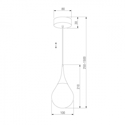 Подвесной светодиодный светильник Eurosvet Adour 50256/1 LED золото