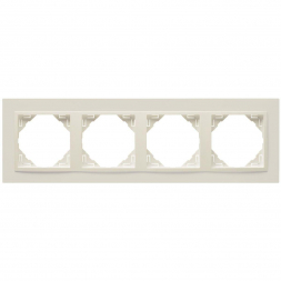 Рамка 4-постовая Efapel Logus 90 Animato бежевый/бежевый 90940 TMM
