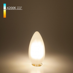 Лампа светодиодная филаментная Elektrostandard E14 7W 4200K матовая a049063