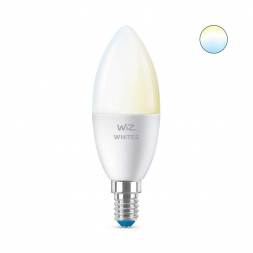 Лампа светодиодная диммируемая WiZ E14 4,9W 2700-6500K матовая Wi-Fi BLE 40WC37E14927-65TW1PF/6 929002448702