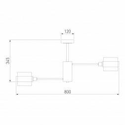 Потолочная люстра Eurosvet Arcada 70127/8 черный/дымчатый