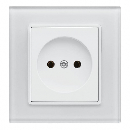 Розетка 2P Vesta-Electric Exclusive White белый FRZ00040002BEL