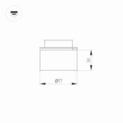 Светодиодный модуль Arlight Plurio-Lamp-R77-9W Warm3000 031828