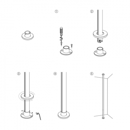 Крепление напольно-потолочное Elektrostandard Mini Magnetic 85203/00 a067291