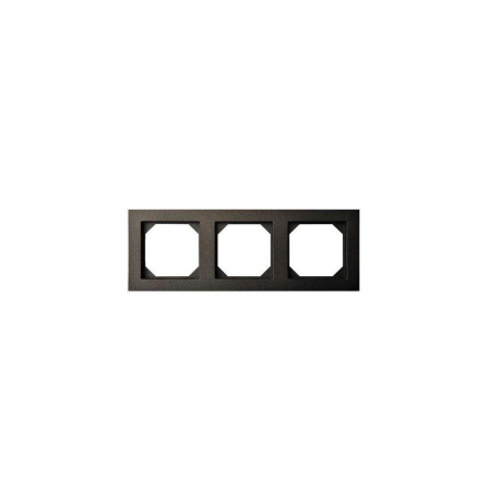 Рамка 3-постовая Liregus Epsilon антрацит 28-118