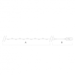 Светодиодная гирлянда Feron Роса USB мультиколор CL576 48188