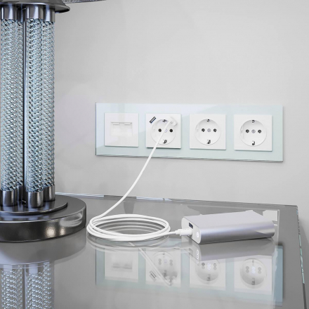 Рамка Werkel Favorit на 4 поста натуральное стекло WL01-Frame-04 4690389060199