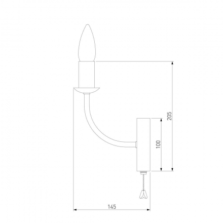 Бра Eurosvet Santi 60139/1 золото