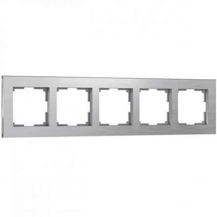 Рамка на 5 постов Werkel Aluminium алюминий W0051706 4690389158087