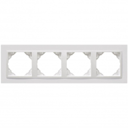 Рамка 4-постовая Efapel Logus 90 Animato белый/белый 90940 TBB