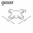 Коннектор X-образный Gauss TR111