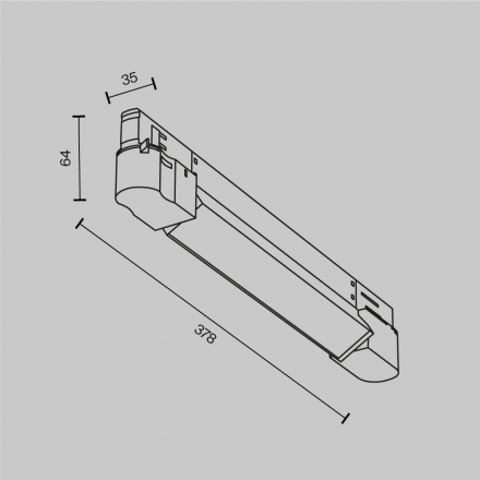Трековый светодиодный светильник Maytoni Technical Basis TR196-3-10W4K-W