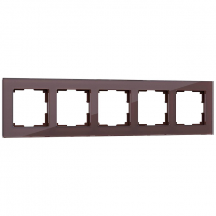 Рамка Werkel Favorit на 5 постов мокко WL01-Frame-05 4690389063787