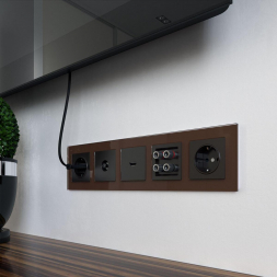 Рамка Werkel Favorit на 5 постов мокко WL01-Frame-05 4690389063787