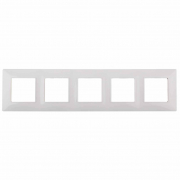 Рамка 5-постовая ЭРА Elegance 14-5005-01 Б0034405