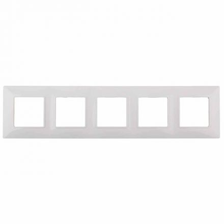 Рамка 5-постовая ЭРА Elegance 14-5005-01 Б0034405