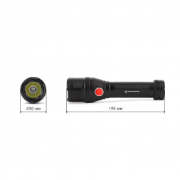 Ручной светодиодный фонарь ЭРА Армия России Буря от батареек 190х50 430 лм MB-902 Б0036612