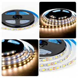 Светодиодная лента OGM 14,4W/m 60LED/m 5050SMD дневной белый 5M LSE-269