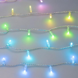 Уличная светодиодная гирлянда Ardecoled нить 230V разноцветная ARD-String-Classic-10000-Clear-100Led-Live RGB-DMX 031740