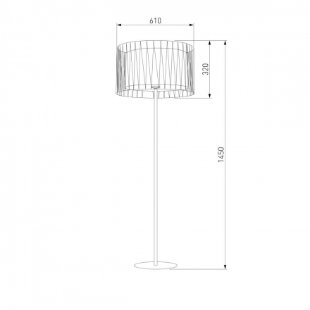 Торшер TK Lighting 2899 Harmony Black