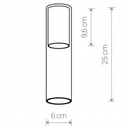 Плафон Nowodvorski Cameleon Cylinder M 8543