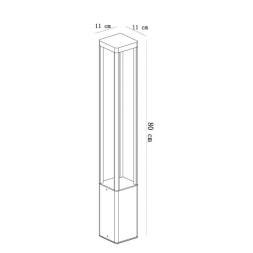 Уличный светодиодный светильник Arte Lamp Pherkad A2728PA-1BK