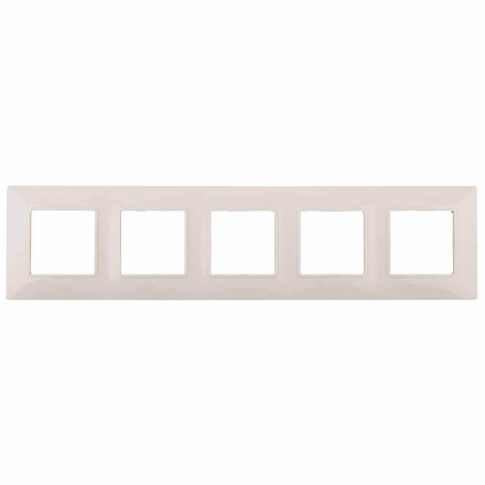 Рамка 5-постовая ЭРА Elegance 14-5005-02 Б0034406
