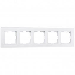 Рамка на 5 постов Werkel Favorit белый матовый W0051105 4690389160103