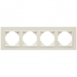 Рамка 4-постовая Efapel Logus 90 Animato жемчуг/жемчуг 90940 TPP