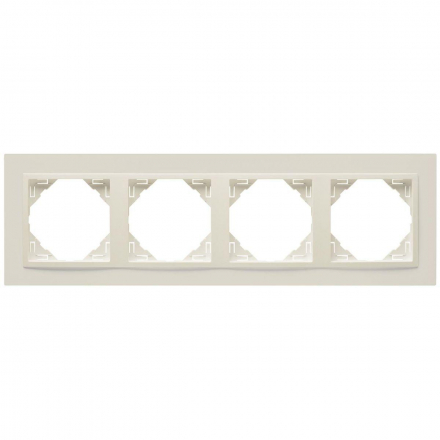 Рамка 4-постовая Efapel Logus 90 Animato жемчуг/жемчуг 90940 TPP