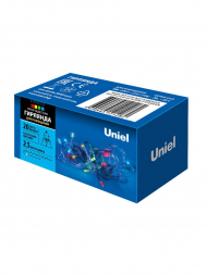 Светодиодная гирлянда Uniel 220V разноцветный ULD-S0250-020/STA Multi IP20 UL-00005481