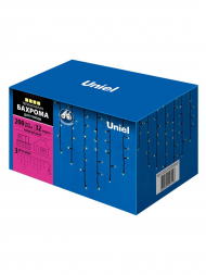 Уличная светодиодная гирлянда Uniel бахрома 220V теплый белый ULD-B3010-200/TBK Warm White IP67 UL-00003934