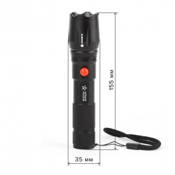 Ручной светодиодный фонарь ЭРА Армия России Калибр аккумуляторный 155х35 360 лм MA-701 Б0030192