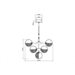 Подвесной светильник Vele Luce Amore VL5484P13