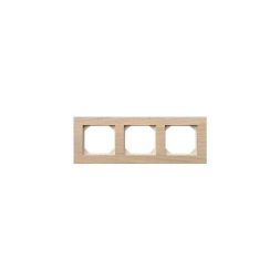 Рамка 3-постовая Liregus Epsilon дуб беленный 28-2243