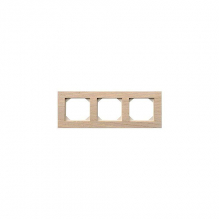 Рамка 3-постовая Liregus Epsilon дуб беленный 28-2243
