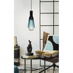 Лампа светодиодная диммируемая Eglo E27 4W 2000К синяя 110235