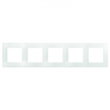 Рамка 5-постовая Legrand Etika белая 672505