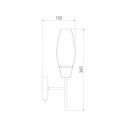 Бра Eurosvet Thalia 60140/1 золото