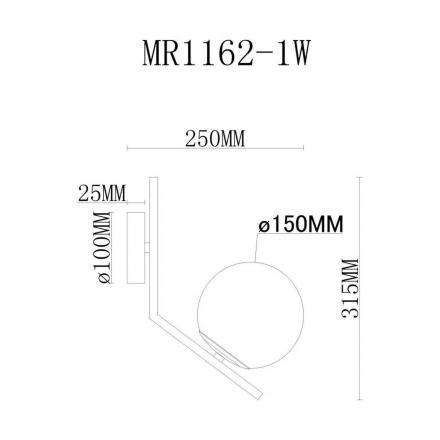 Бра MyFar Pierre MR1162-1W